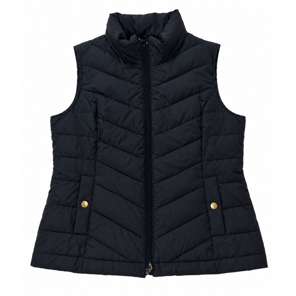 Charter Club Petite Black Quilted Puffer Vest
